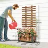 Outsunny Blumenkasten mit Rankgitter Pflanzkasten mit Produktbild-Vorschau 3