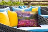 MuchoWow® Outdoor Kissen - Gemälde - Ölfarbe - Blumen - Produktbild-Vorschau 4