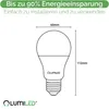 LUMILED 3er Set A60 E27 LED Lampe, 9W (ersetzt 60W), 806 Lm Produktbild-Vorschau 5