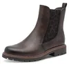 Tamaris Damen Stiefelette Chalsea Leo-Look Blockabsatz Produktbild-Vorschau 5