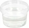 A clear plastic container filled with a clear liquid, likely syrup, against a white background. Produktbild-Vorschau