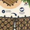 CASARIA Holzfliesen FSC®-zertifiziertes Akazienholz 4 m² Produktbild-Vorschau 3