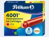Pelikan Tintenpatronen 4001 TP/6 rot (6 Patronen) Produktbild-Vorschau 4
