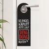 Klingel kaputt, bitte laut Ding Dong rufen Türhänger in rot Produktbild-Vorschau 8