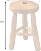 Massivholz Hocker BALI 45cm rund Teak Beistelltisch Produktbild-Vorschau 12