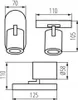 Applique Kanlux LAURIN 29120, alluminio, bianco, GU10, 35W, Anteprima dell’immagine prodotto 4