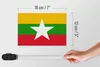 Holzschild Flagge Myanmars 18x12 cm Flag of Myanmar Produktbild-Vorschau 6