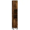 vidaXL Szafka łazienkowa dąb wędzony 30x30x190 cm materiał Podgląd zdjęcia produktu 2
