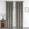 Verdunkelungsvorhang Samt weich 140x175 cm Taupe Ösen Produktbild-Vorschau 8