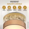 MONZANA® Deckenlampe Stoff Wohnzimmer Schlafzimmer E27 Produktbild-Vorschau 6