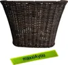 Panier de guidon pour vélo Panier en osier synthétique Voir les images du produit 1
