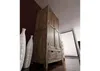 MASSIVMOEBEL24 Schrank Sheesham 96x60x200  grau geölt Produktbild-Vorschau 1