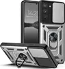 A phone case with a ring holder and camera cover is displayed. Produktbild-Vorschau