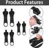 6x Reißverschluss Reparatur Set Zipper Ersatz Anhänger Produktbild-Vorschau 6