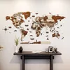 Holz-Weltkarte Wandkunst – 3D Holz Pinnwand Karte, Reise Produktbild-Vorschau 7