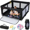 COSTWAY 150 x 150 cm Laufstall Baby faltbar, Laufgitter mit Produktbild-Vorschau 1