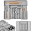 WELLHAUS – Organizer estraibile e regolabile per posate e Anteprima dell’immagine prodotto 1