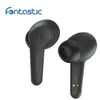 A pair of black wireless earbuds are shown against a white background. The brand logo 'fantastic' is visible in the top left corner. Produktbild-Vorschau