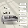 LIKMA 3 Sitzer Sofa Mara 209 cm mit Schlaffunktion und Produktbild-Vorschau 5