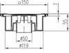 Rejilla de suelo inferior DN50/55, fabricada en acero Vista previa de la imagen del producto 2