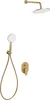 BELIANI Unterputz Duschset Gold Messing mit Armatur Produktbild-Vorschau 1