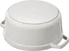 Staub Round Cast Iron Pot - 1.7 ltr  White Truffle Anteprima dell’immagine prodotto 4