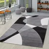 TT Home Wohnzimmer Teppich Moderner Kurzflor 3D Optik Produktbild-Vorschau 1