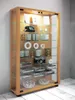 LumoMini Vitrinenschrank 2 Glastüren Buche Nachbildung. Produktbild-Vorschau 2