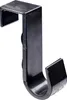 Türhaken 22 x 70 x 50 mm Kunststoff schwarz Produktbild-Vorschau 1