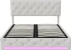 UnboxG Letto imbottito con LED, letto a molle idrauliche Anteprima dell’immagine prodotto 15