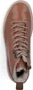 A top-down view of a brown leather boot with fur lining. Anteprima dell’immagine prodotto