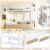 Merax Etagenbett 90x200 cm, Eisenrahmen Kinderbett mit Produktbild-Vorschau 7