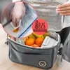 Szara torba termiczna 8L idealna na plażę piknik jedzenie i Podgląd zdjęcia produktu 5