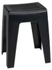 WENKO Sgabello da bagno in plastica Kumba Nero Sgabello da Anteprima dell’immagine prodotto 1