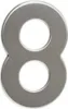Walteco Číslo 8, výška 50mm, nerez, samolepicí Náhled obrázku produktu 2