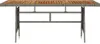 vidaXL Zahradní stůl šedý 160x70x72 cm Poly ratan a masivní Náhled obrázku produktu 1