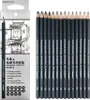 Zeichenstifte, 14-teilig/Set, 12B, 10B, 8B, 7B, 6B, 5B, 4B, Produktbild-Vorschau 1