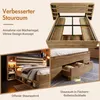 Sweiko Doppelbett Massivholzbett 160×200, Stauraumbett Produktbild-Vorschau 7