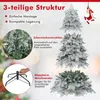 COSTWAY Künstlicher Weihnachtsbaum 180cm mit Schnee, Produktbild-Vorschau 6