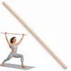 MOE UHANE® Dřevěná gymnastická tyč 100 cm na cvičení, jógu, Náhled obrázku produktu 1