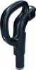 A close-up studio shot of a black vacuum cleaner handle. Produktbild-Vorschau