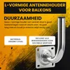 Extralink Muurbeugel voor antenne 200 mm, staal, verzinkt Productafbeelding-voorbeeld 5