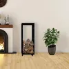 Dřevěný stojan Keri s kolečky 25x40x100, černý kov Náhled obrázku produktu 2