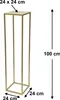 DanDiBo Blumenhocker Metall Gold Eckig 100 cm Blumenständer Produktbild-Vorschau 2