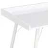 Biurko białe 90×50×79 cm Podgląd zdjęcia produktu 4