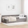 vidaXL Rohový rám postele s čelom taupe 80 cm x 200 cm Náhľad obrázku produktu 2
