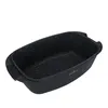 A black baking pan with a speckled interior is shown against a white background. Podgląd zdjęcia produktu