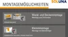 The image shows two different mounting options for a product, with diagrams and text explaining each method. Náhled obrázku produktu