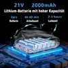 Akku-Rasentrimmer, mit 2 Li-Akku, 2,0 Ah Akku und Produktbild-Vorschau 4