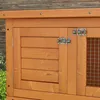 PawHut Clapier à lapin cage à lapin double niveau plateaux Voir les images du produit 9